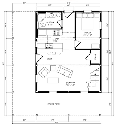 small barn floor plans